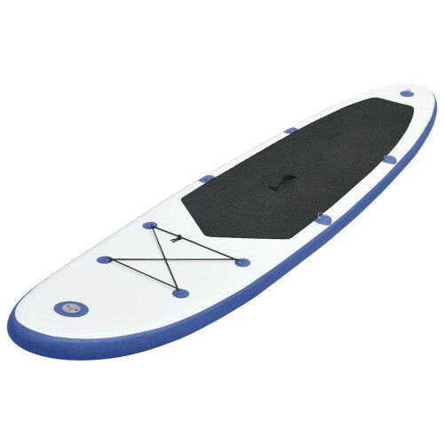 VidaXL vidaXL Stand Up Paddle Board Set Sup Board Surfboard Inflatable Blue and White 1