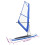 VidaXL vidaXL Inflatable Stand Up Paddleboard with Sail Set Blue and White Board Set 4