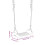 VidaXL vidaXL Swing Seats Garden Double Swing Chairs with Ropes 2 pcs Blue Polyethene 2