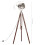 VidaXL vidaXL Solid Mango Wood Tripod Floor Lamp Home Office Pedestal Standing Light 4