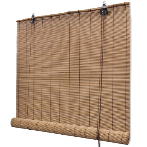 VidaXL vidaXL Bamboo Roller Blinds 2 pcs Brown 120x220 cm - Natural Light Filter, Easy to Attach - Kitchen Ready | Code 3057520 2