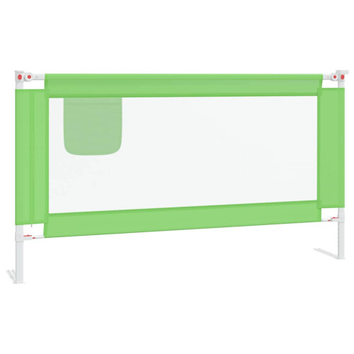 VidaXL vidaXL Kleinkind-Bettschutzgitter Grün 150x25 cm Stoff 1