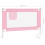 VidaXL vidaXL Kleinkind-Bettschutzgitter Rosa 100x25 cm Stoff 4