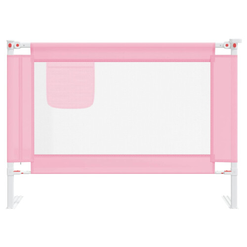 VidaXL vidaXL Kleinkind-Bettschutzgitter Rosa 90x25 cm Stoff 2