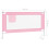 VidaXL vidaXL Kleinkind-Bettschutzgitter Rosa 150x25 cm Stoff 8