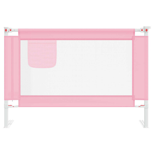 VidaXL vidaXL Kleinkind-Bettschutzgitter Rosa 100x25 cm Stoff 2