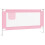 VidaXL vidaXL Kleinkind-Bettschutzgitter Rosa 150x25 cm Stoff 2