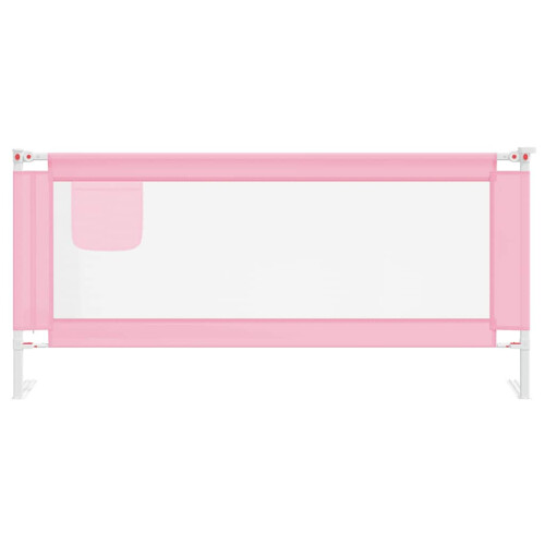 VidaXL vidaXL Kleinkind-Bettschutzgitter Rosa 200x25 cm Stoff 2