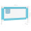 VidaXL vidaXL Kleinkind-Bettschutzgitter Blau 140x25 cm Stoff 4