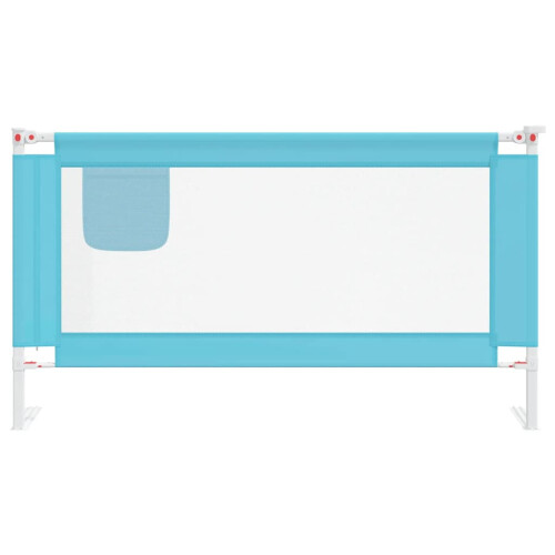 VidaXL vidaXL Kleinkind-Bettschutzgitter Blau 150x25 cm Stoff 2
