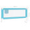 VidaXL vidaXL Kleinkind-Bettschutzgitter Blau 200x25 cm Stoff 4