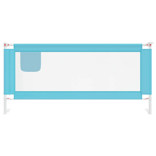 VidaXL vidaXL Kleinkind-Bettschutzgitter Blau 200x25 cm Stoff 2