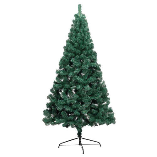 VidaXL vidaXL Artificial Half Pre-lit Christmas Tree with Ball Set Xmas Tree Green 1