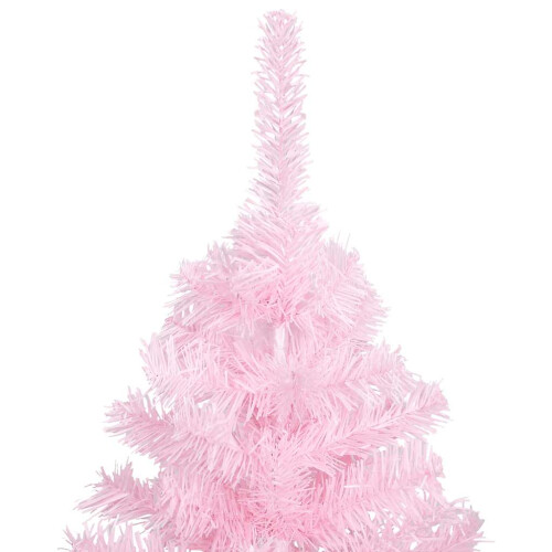 VidaXL vidaXL Artificial Pre-lit Christmas Tree with Ball Set Xmas Tree Pink PVC 2
