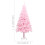 VidaXL vidaXL Artificial Pre-lit Christmas Tree with Ball Set Xmas Tree Pink PVC 4
