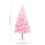 VidaXL vidaXL Artificial Pre-lit Christmas Tree with Ball Set Xmas Tree Pink PVC 4