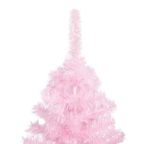 VidaXL vidaXL Artificial Pre-lit Christmas Tree with Ball Set Xmas Tree Pink PVC 2