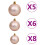 VidaXL vidaXL Artificial Pre-lit Christmas Tree with Ball Set Xmas Tree Pink PVC 9