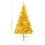 VidaXL vidaXL Artificial Pre-lit Christmas Tree with Ball Set Xmas Tree Gold PET 4