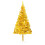 VidaXL vidaXL Artificial Pre-lit Christmas Tree with Ball Set Xmas Tree Gold PET 2