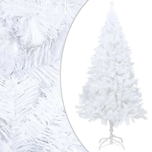 VidaXL vidaXL Artificial Pre-lit Christmas Tree with Ball Set Xmas Tree White PVC 1