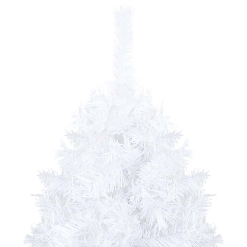VidaXL vidaXL Artificial Pre-lit Christmas Tree with Ball Set Xmas Tree White PVC 2