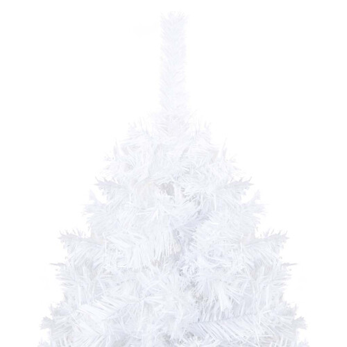 VidaXL vidaXL Artificial Pre-lit Christmas Tree with Ball Set Xmas Tree White PVC 2
