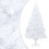 VidaXL vidaXL Artificial Pre-lit Christmas Tree with Ball Set Xmas Tree White PVC 2