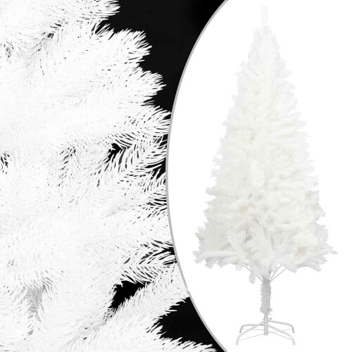 VidaXL vidaXL Artificial Pre-lit Christmas Tree with Ball Set Artificial Tree White 1
