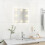 VidaXL vidaXL Wall Mirror with LED Lights Square Glass Wall-Mounted Makeup Mirror 3