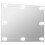 VidaXL vidaXL Wall Frameless Mirror with LED Lights Rectangular Glass Makeup Mirror 2