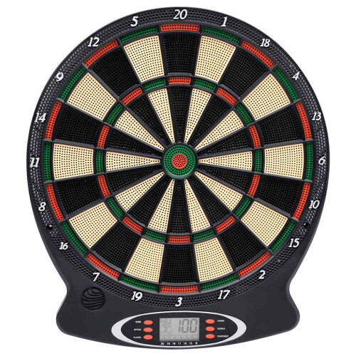 VidaXL vidaXL Electric Dartboard with Darts Black Polypropylene Dart Target Game 2