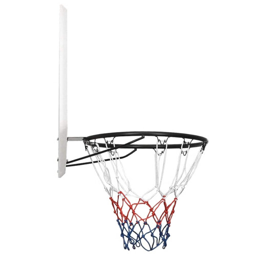 VidaXL (white, 90 x 60 x 2 cm) vidaXL Basketball Backboard Polyethene Hoop Board Black/White Multi Sizes 2