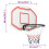VidaXL (white, 90 x 60 x 2 cm) vidaXL Basketball Backboard Polyethene Hoop Board Black/White Multi Sizes 4