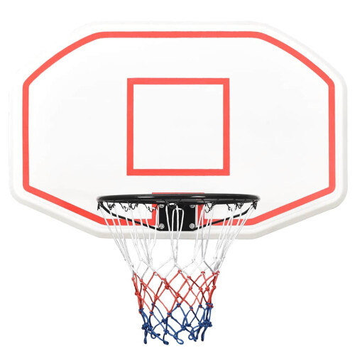 VidaXL (white, 109 x 71 x 3 cm) vidaXL Basketball Backboard Polyethene Hoop Board Black/White Multi Sizes 1