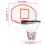 VidaXL (white, 71 x 45 x 2 cm) vidaXL Basketball Backboard Polyethene Hoop Board Black/White Multi Sizes 4