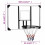 VidaXL (106 x 69 x 3 cm) vidaXL Basketball Backboard Transparent Wall-Mounted Hoop Board Multi Sizes 4
