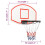 VidaXL (white, 71 x 45 x 2 cm) vidaXL Basketball Backboard Polyethene Hoop Board Black/White Multi Sizes 8