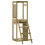 VidaXL (solid impregnated pinewood) vidaXL Play Tower Climbing Frame with Ladder and Rockwall Kids Solid Wood Pine 3