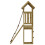 VidaXL (solid impregnated pinewood) vidaXL Playhouse with Climbing Wall Children Play Climbing Frame Solid Wood 6