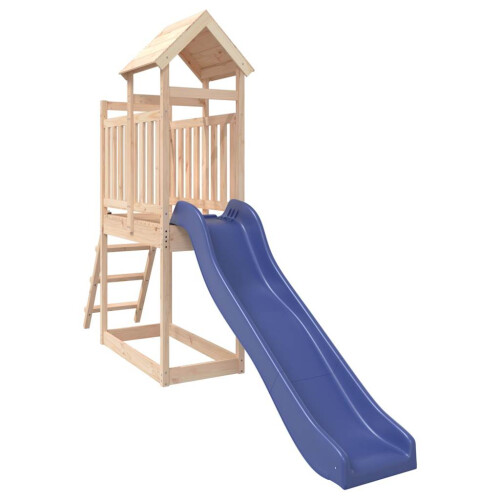 VidaXL (solid pinewood) vidaXL Playhouse Outdoor Climbing Frame with Slide Ladder Solid Wood Pine 1