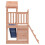 VidaXL (solid douglas wood) vidaXL Playhouse Climbing Frame Play Frame with Slide Rockwall Solid Wood Pine 7