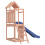 VidaXL (solid douglas wood) vidaXL Playhouse Climbing Frame Play Frame with Slide Rockwall Solid Wood Pine 3