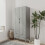 URBN Living (Grey Ash Grey) 2 Door 2 Drawer Wardrobe with Scandi Legs Cupboard Hanging Rail 180cm 1