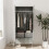 URBN Living (Grey Ash Grey) 2 Door 2 Drawer Wardrobe with Scandi Legs Cupboard Hanging Rail 180cm 6
