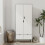 URBN Living (Ash Grey White) 2 Door 2 Drawer Wardrobe with Scandi Legs Cupboard Hanging Rail 180cm 9
