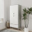 URBN Living (Ash Grey White) 2 Door 2 Drawer Wardrobe with Scandi Legs Cupboard Hanging Rail 180cm 1