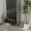 URBN Living (Ash Grey Black) 2 Door 2 Drawer Wardrobe with Scandi Legs Cupboard Hanging Rail 180cm 6