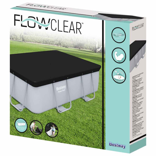 Bestway Bestway Flowclear Pool Cover Above Ground Pool Cover for Rectangular Pools 2
