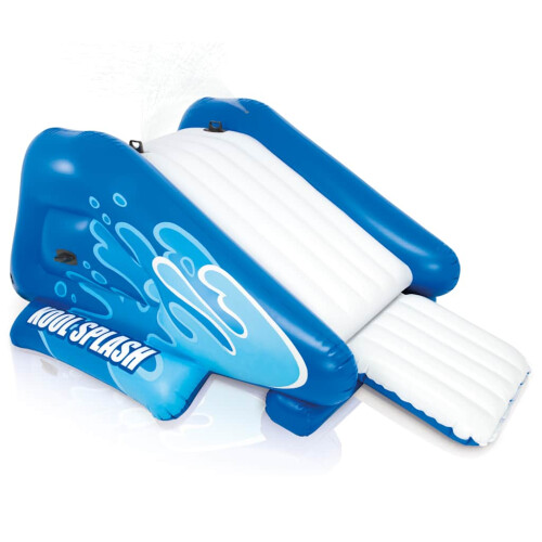 Intex Intex Inflatable Water Slide Pool Slide Water Toy Slide Step Kool Splash Blue 1